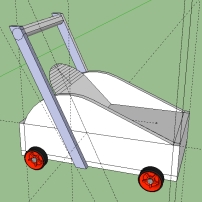 I used SketchUp to plan the general design and specs of the cart.